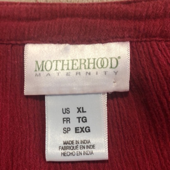 Motherhood Maternity Cotton Gauze Top XL - Picture 6 of 8
